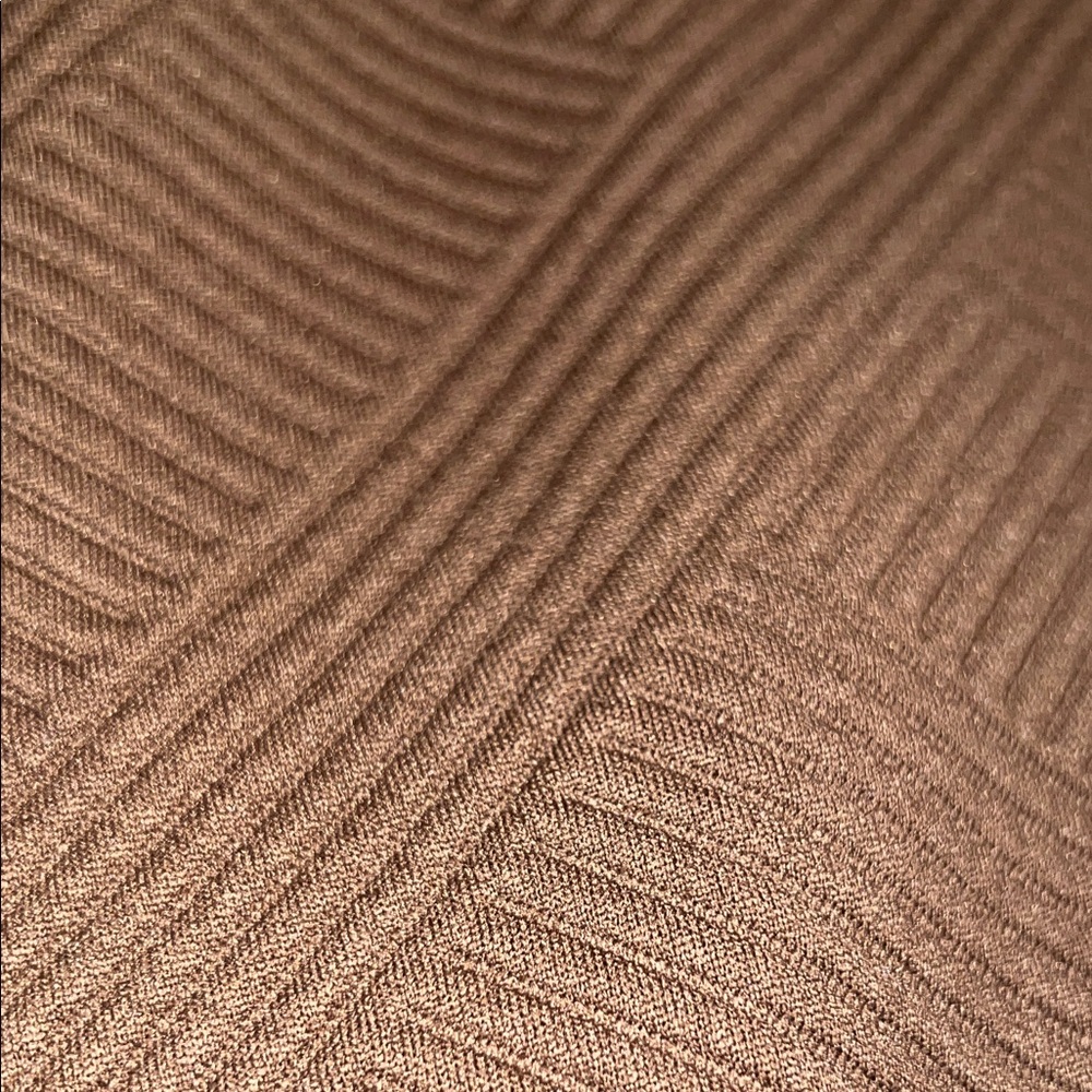Geometric Patterned Brown Sweater - Picture 3 of 3